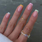 24pcs Short Square Fake Nails Colorful French False Nails Detachable Ballerina Full Cover Nails Tips Press on Nails