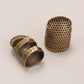 Adjustable Vintage Sewing Thimble, Handmade Non-slip Embroidery against Ring, Vintage Needle Presser Needle Hoop Finger Holder