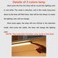 PIR Motion Sensor LED Cabinet Light USB Rechargeable Induction Night Light Wireless Portable Detector Lamp for Wardrobe Hallway