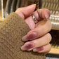 24Pcs/Lot Milky White Gradient Long Wearing False Nail Tips Acrylic Press on Nails Removable Reusable Artifical Fake Nails Art