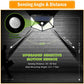 1/2/4/6/10PCS 100 LED Solar Wall Lamp 4 Sides Luminous With Motion Sensor Outdoor Garden Courtyard Waterproof Wall Lights Gifts