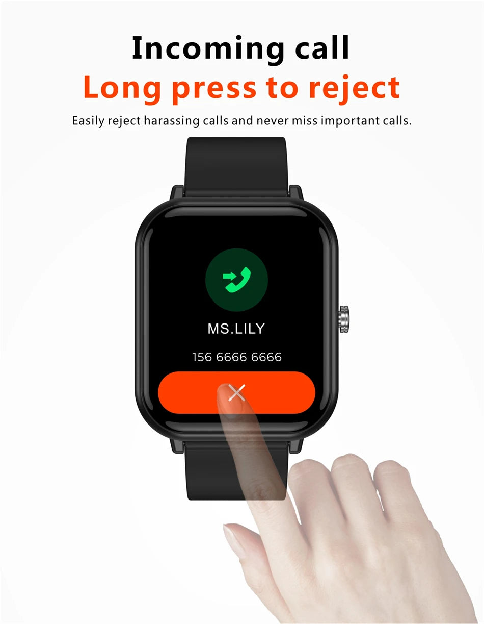 New Body Temperature Monitor Watch Men Smart Watch Sports Music Playback Waterproof SmartWatch Heart Rate Blood Pressure