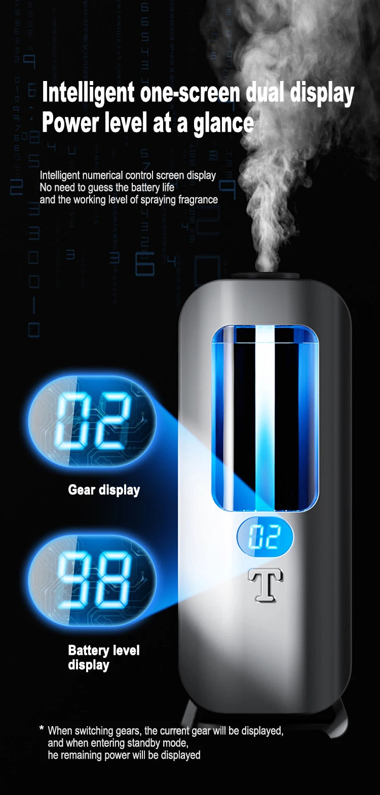 Rechargeable Aromatic Diffuser 5 Modes Essential Oil Diffuser Machine Homemade Perfume Diffuser for Home Car Room Fragrance