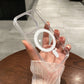 For Magesafe Magnetic Transparent Wireless Charge Case for iPhone 16 15 14 13 12 11 Pro Max Mini Plus Shockproof Hard PC Cover