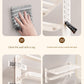 White Bathroom Wall-Mounted Toilet Towel Rack