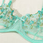 Night Beautiful Sexy Women 2 Piece floral Embroidery Underwear Sexy Erotic lingerie underwear Set
