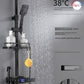 Copper Constant Temperature Black For Home Supercharged Shower Head