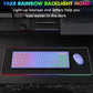 Wireless Keyboard and Mouse Combo Backlit ,Rechargeable Full-Size Illuminated Wireless Keyboard and Mouse Set, 2.4Ghz Keyboard