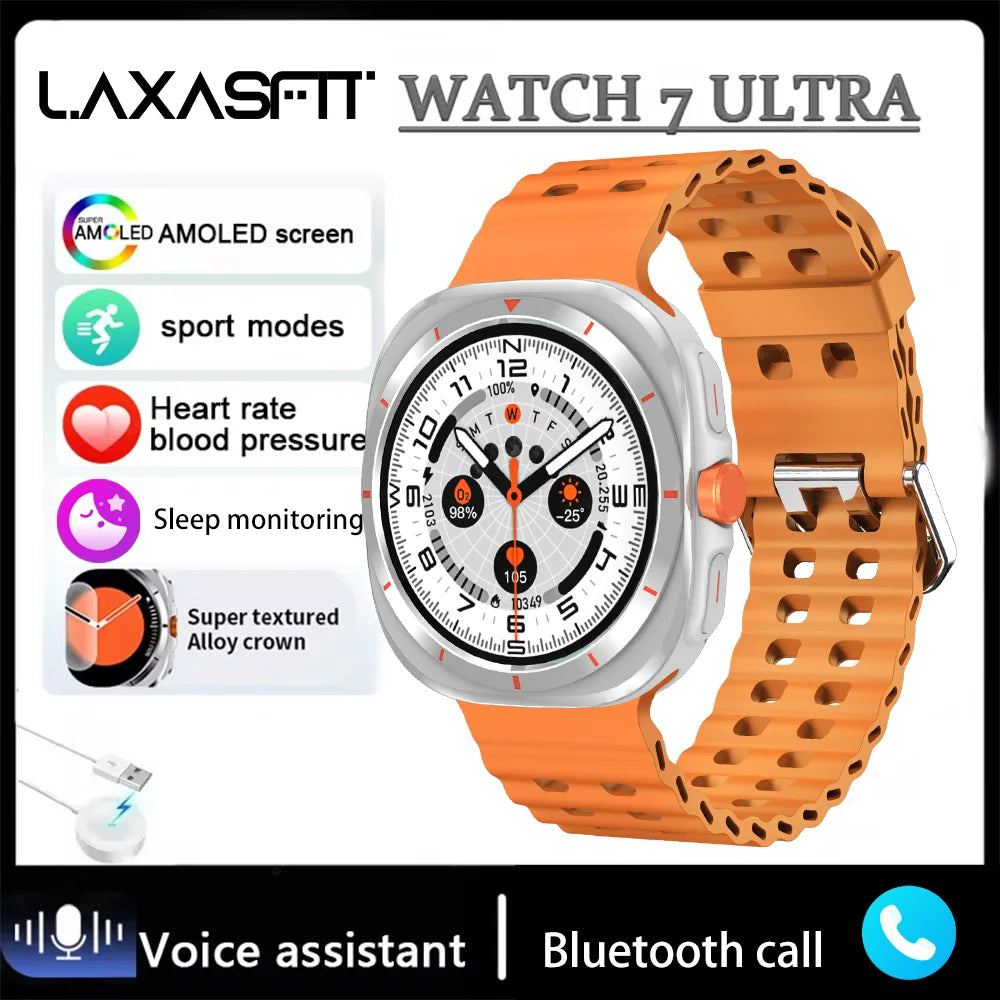 Watch 7 Ultra Smartwatch Bluetooth Talk HD AMOLED Screen Fitness Tracker Health Monitoring Smartwatch for Android IOS