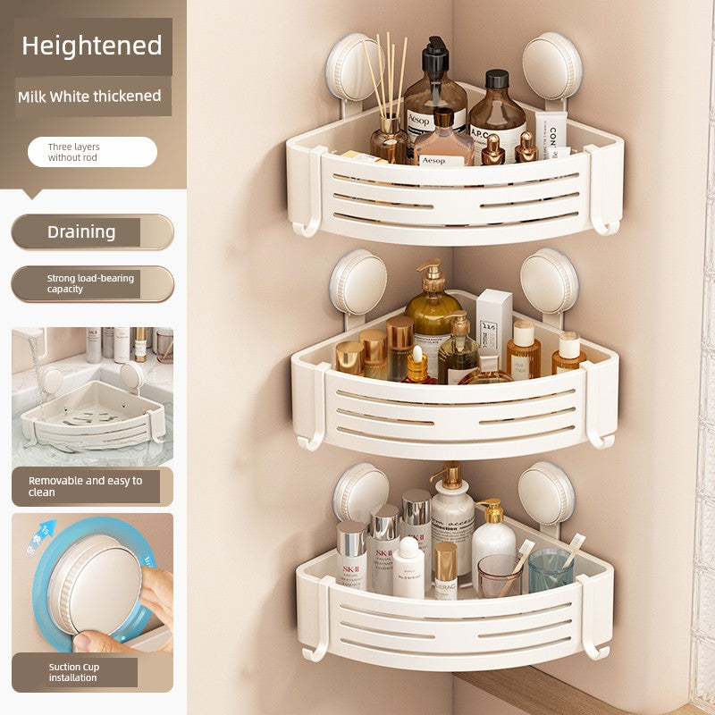Corner Punch-Free Washstand Wall Wall-Mounted Suction Cup