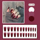 24PC/Box Fashion False Nails Artificial Milky White Pink Gradients Long Ballet Nail Tips Full Cover Acrylic Fake Nails With Glue