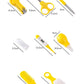 8pcs Newborn Baby Care Kit Infant Brush and Comb Set Safety Care Set Thermometer Nose Inhaler Nail Clippers Baby Essentials