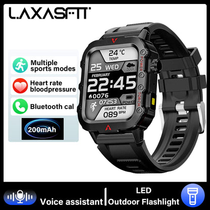 New LED Men's Smartwatch Bluetooth Talking Smartwatch Multi Sport Mode Health Monitoring Smart Watch