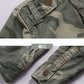 Men's Long Sleeved Hooded Camouflage Jacket Multi Bag Mid Length Storage Outdoor Trekking Camping Riding Sport Tops Amekaji Coat