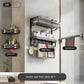 Bathroom Integrated Storage Rack Towel Rack Wall-Mounted Punch-Free Wall Bathroom Toilet Storage Washstand