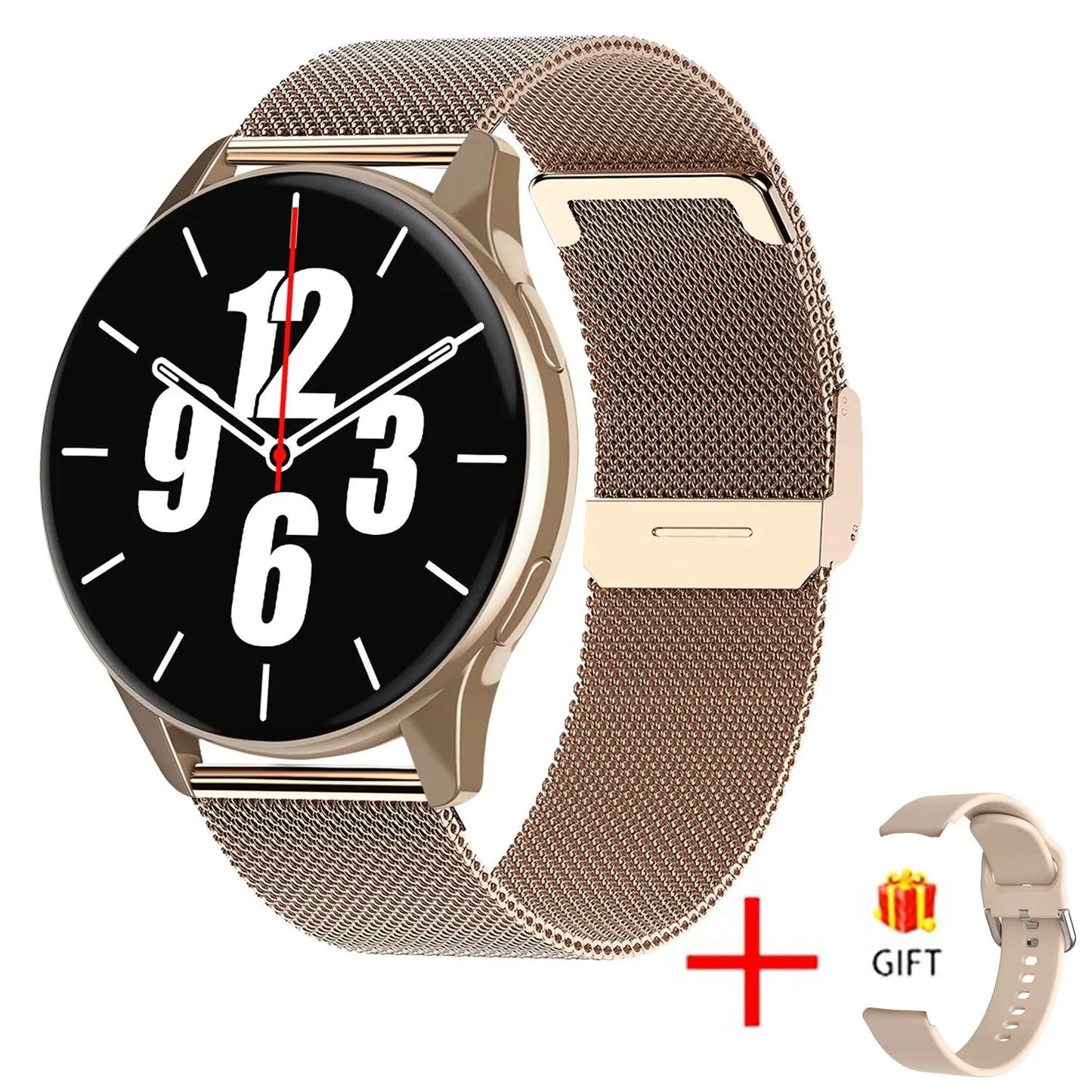 New Smart Watch Wireless Charging Smartwatch Bluetooth Calls Watches Men Women Fitness Bracelet Custom Watch Face +Box