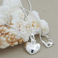 Silver Color Solid Small Heart Pendant Necklace 16-30 Inch Snake Chain For Women Wedding Charm Fashion Jewelry GIFTS