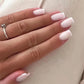 24Pcs Medium Long Ballet Fake Nails Art Flat Head Gold Line Frosted False Nails Press on Full Cover Removable Stick on Nail Tips
