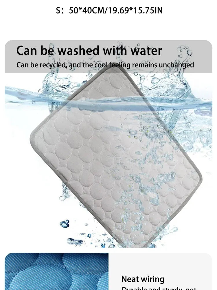 Clearance_Pet Ice Mats Summer Cat Dog Sofa Nest Bed Cooling Sleeping Pad for Small Dogs Pets Durable Sofa Cooling Pad Blanket_Co