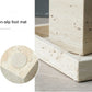 Beige Travertine Bathroom Accessories Set Natural Marble Soap Dispenser Soap Dish Reed Diffuser Vanity Tray Bathroom Set