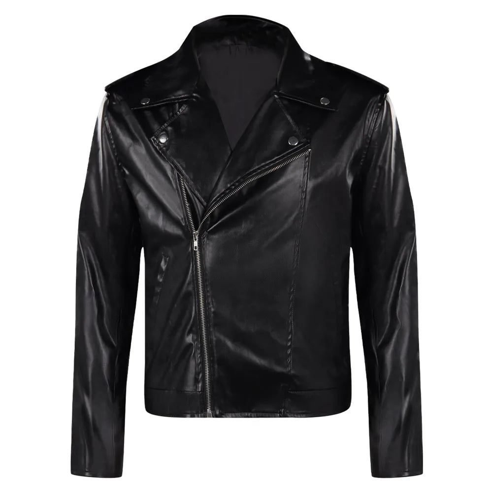 Grease Danny Cosplay Costume Men T-birds Jacket Coat Outfits Halloween Carnival Party Disguise Suit