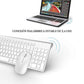 Jomaa Spain Keyboard and Mouse Set for Computer Laptop Desktop Wireless Keyboard and Mouse Comb Ergonomic Design Noiseless Click