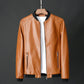 Spring Black Jacket for Men PU Leather Cycling Jacket Men Korean Slim Thin Trendy Clothes Long Sleeve Boy Coat Oversize Xxxl 4xl