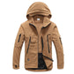 Fleece Hooded Camouflage Jacket Men Women Multi-Pockets Coat Outdoor Trekking Hiking Climbing Camping Tooling Clothes S-4XL