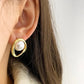 Imitation Pearl Earring for Women Gold Color Round Stud Earrings Korean Delicate Irregular Design Unusual Fashion Jewelry