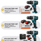 Gisam Cordless Drill Rechargeable Electric Screwdriver Electric Drill Mini Wireless Hand Drill Lithium-Ion Battery Power Tools