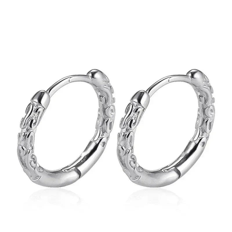 2pcs Fashion Cross Feather Stud Earrings, Punk Rock Style For Women Men High Quality Stainless Steel Hiphop Ear Jewelry
