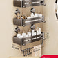 Wall-Mounted Wash Basin Toilet Triangle Basket Shelf Suction Cup