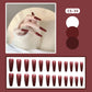 24PC/Box Fashion False Nails Artificial Milky White Pink Gradients Long Ballet Nail Tips Full Cover Acrylic Fake Nails With Glue