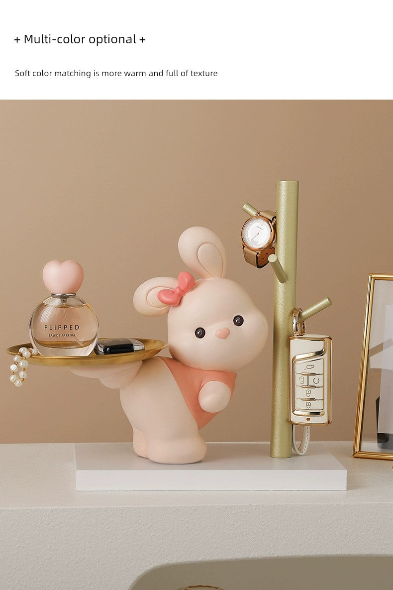 Key Storage Decoration Home Tray Moving Fortune Cat