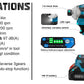 588N.m Cordless Brushless Impact Driver Kit Cordless Drill Electric Screwdriver 4-Speed 1/4‘’ 3 LED Light for Makita 18V Battery