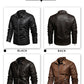 Autumn Winter Outdoor Casual Motor Biker PU Leather Jacket Men Fashion Leather Jacket Men Motorcycle Slim Fleece Jacket Coat