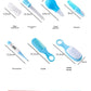 Hair Health Care Thermometer Grooming Brush Clipper Teether Toothbrush Kit Baby Essentials 10PCS Baby Nail Trimmer Care Set Kid
