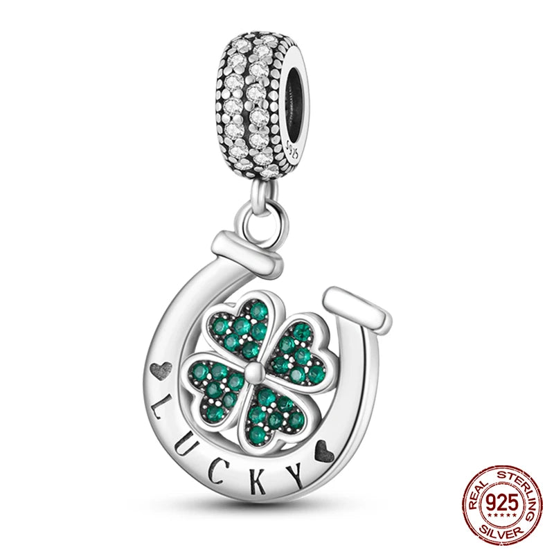 Fit Pandora 925 Original Bracelet 925 Silver Plate Flower Bird Series Charms Beads For Women Fashion DIY Jewelry Gifts Making