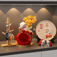 Haibeihai Lucky Cat Key Storage Entrance Decoration Home Living Room Desktop Pachira Macrocarpa Entrance Decorations