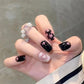 24Pcs/Lot Milky White Gradient Long Wearing False Nail Tips Acrylic Press on Nails Removable Reusable Artifical Fake Nails Art
