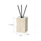 Beige Travertine Bathroom Accessories Set Natural Marble Soap Dispenser Soap Dish Reed Diffuser Vanity Tray Bathroom Set