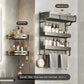 Bathroom Integrated Storage Rack Towel Rack Wall-Mounted Punch-Free Wall Bathroom Toilet Storage Washstand