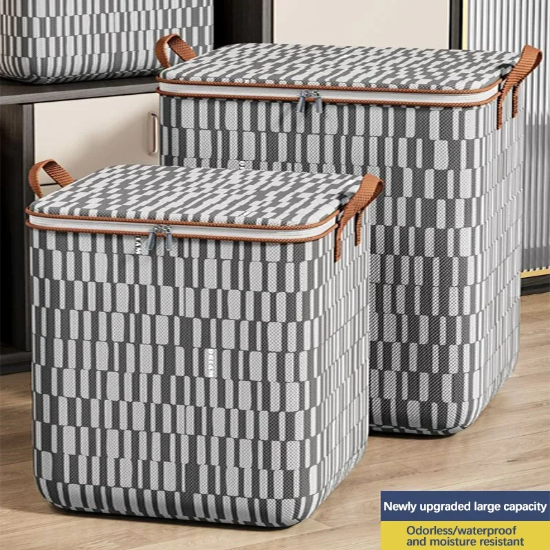 Quilt Storage Non-Woven Wardrobe Space Saving Bag House-Moving Box Dustproof Organizers  Bedding Box Travel Storage Organization