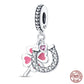 Fit Pandora 925 Original Bracelet 925 Silver Plate Flower Bird Series Charms Beads For Women Fashion DIY Jewelry Gifts Making