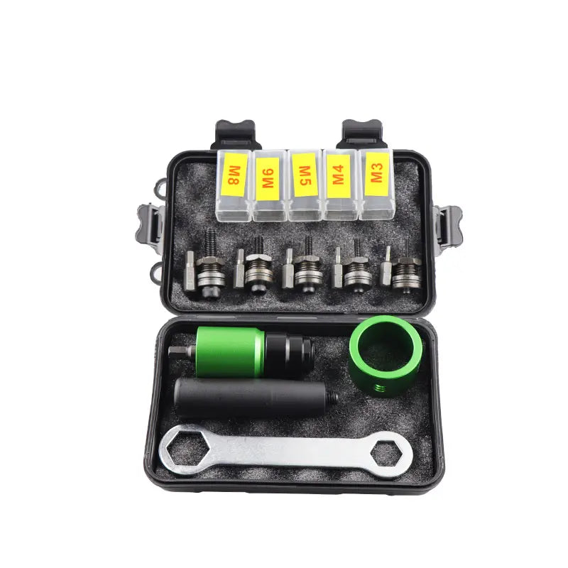 HIFESON M3 M4 M5 M6 M8 Electric Rivet Tool Aapter Manual Rivter Handheld Rivet Gun Connector Kit Hand Drill For Flat Nuts