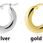 Surgical Steel Gold Color Tone Women Fat Chunky Earrings Stainless Wives Round Smooth Thick Hoops Statement Jewelry 20mm/25mm