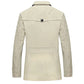 2025 Spring and Autumn men's coat Men's casual cotton Jacket men's mid-length trench coat men's jacket
