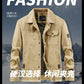 mens cargo jackets New Fashion bomber jacket mens wear simple British style Warm Windproof Jacket and coat baseball jacket male