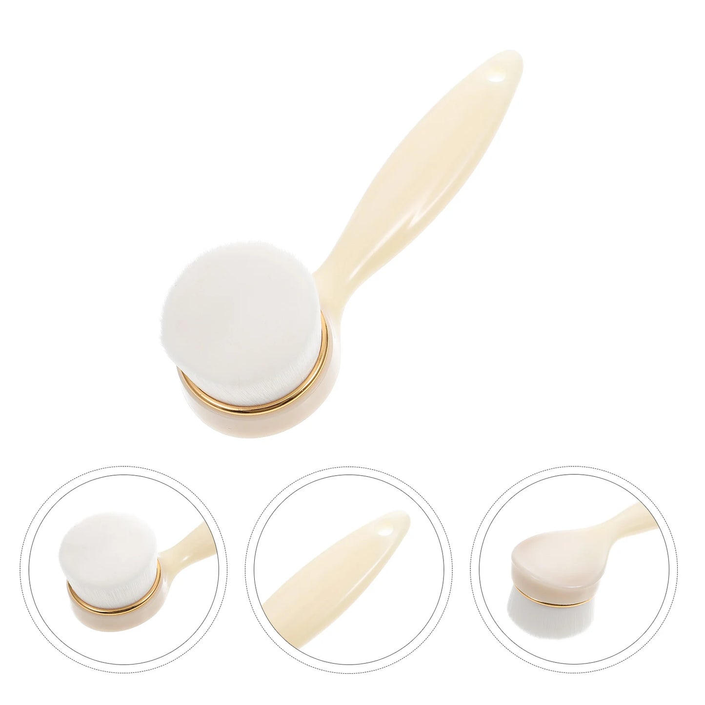 Handle Facial Washing Brush Exfoliating Face Brush Facial Brush Face Cleansing Brush for Lady Face Cleaning Women