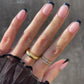 24Pcs Long Ballet Press On Nail Art Wearing Manicure Glitter Point Drill False Nails Removable Full Cover Artificial Fake Nails